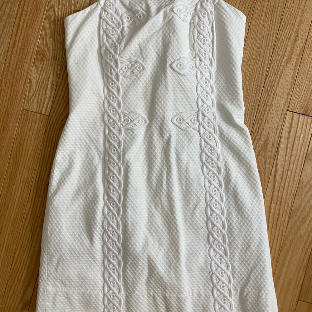 White strapless lily pulitzer dress